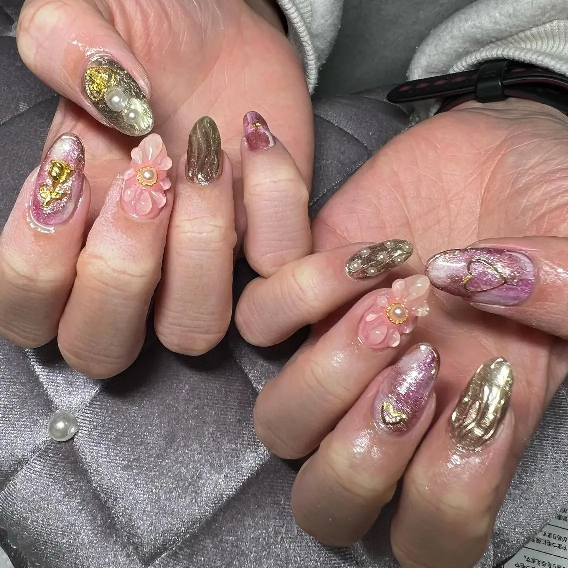 ネイル ぷっくりネイル ハンドネイル beauty salonREMIAのネイルデザイン