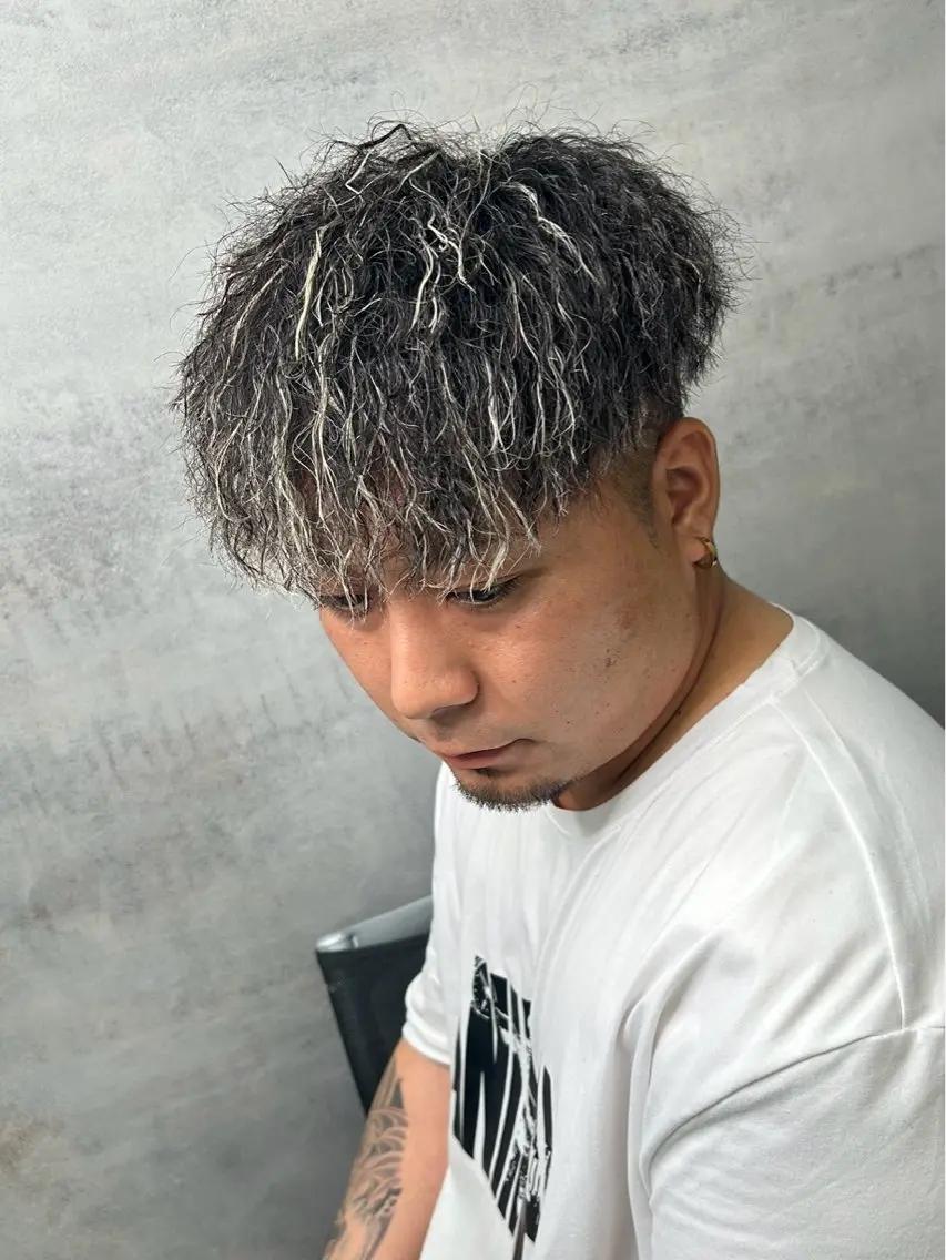パーマ メンズ 静岡 / 毛流れ特化 /下居真大のヘアスタイル