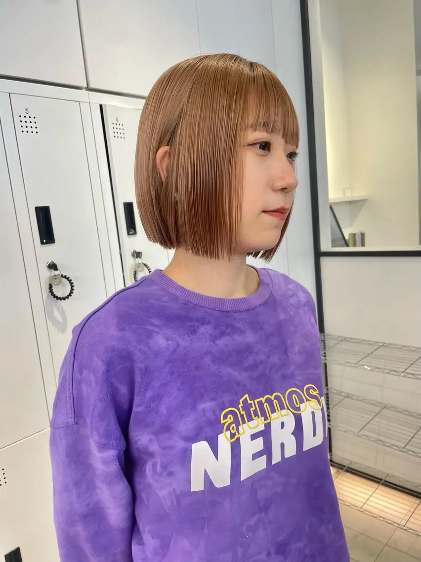 ショート カット 🎀ボブ+ハイトーン シュカ👶🏻のヘアスタイル