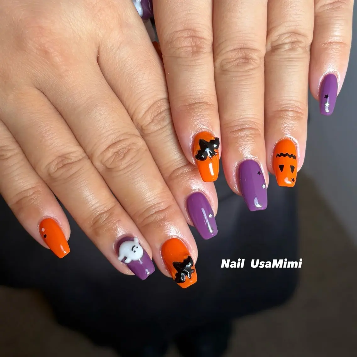 ネイル フットネイル ジェルネイル マグネットネイル 持ち込み ワンカラーネイル ハンドネイル 本町ネイルNail UsaMimiのネイルデザイン