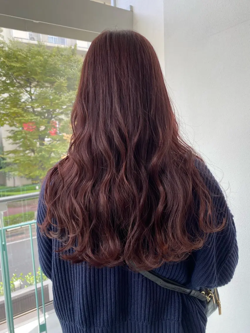 ロング カラー ブリーチ カット ヘアカラー トリートメント LUVISM新潟🎀 透明感カラー/ミユのヘアスタイル
