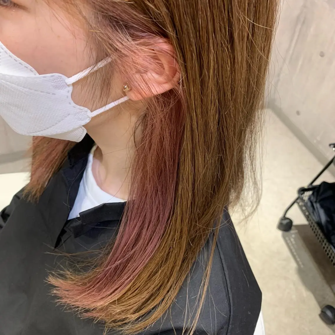 セミロング シモウラ アオイのヘアスタイル
