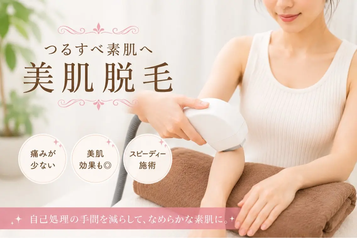 最先端の脱毛マシーンで痛くない脱毛体験✨✨お顔、髭、脇、うなじ、腕（肘下​〜​指先）　足（膝下​〜​指先）＊詳細は以下にての写真