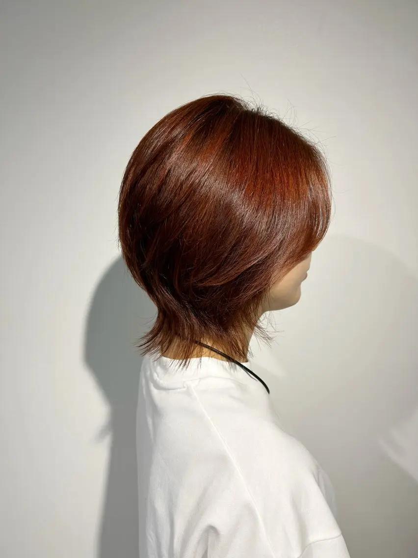 ミディアム ヘアカラー カラーアンドケアリタ kitamuuuのヘアスタイル