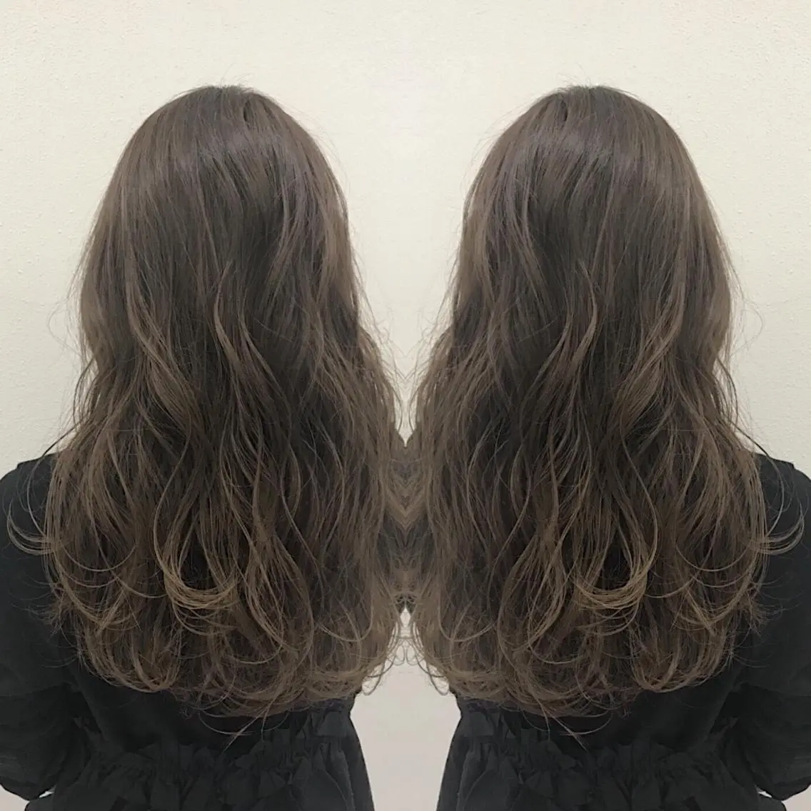 ロング カラー アッシュ ベージュカラー 外国人風カラー ノンダメージ髪質改善 カラー💎/KURAのヘアスタイル