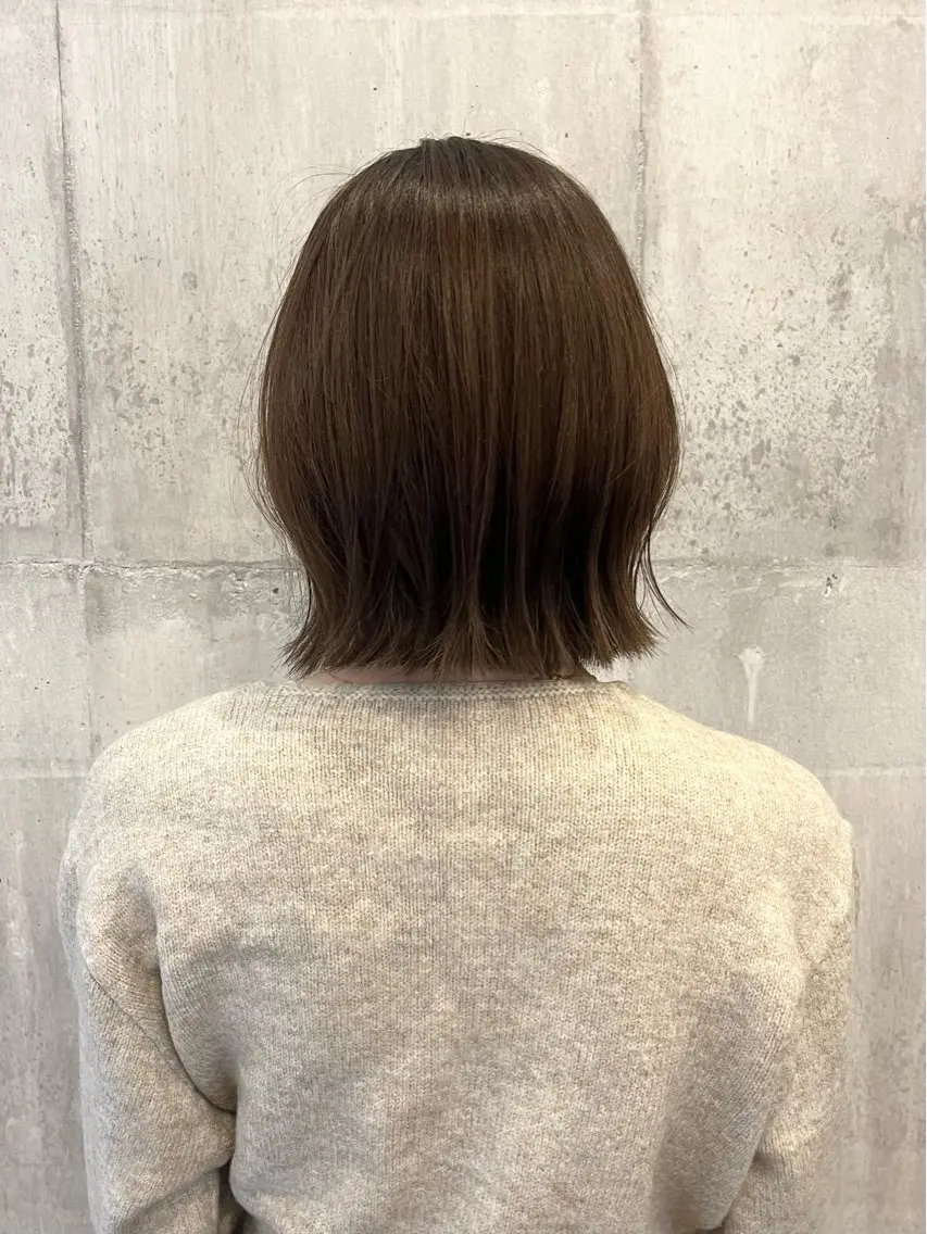 ショート カラー 切りっぱなしボブ ボブ いけだ さやかのヘアスタイル