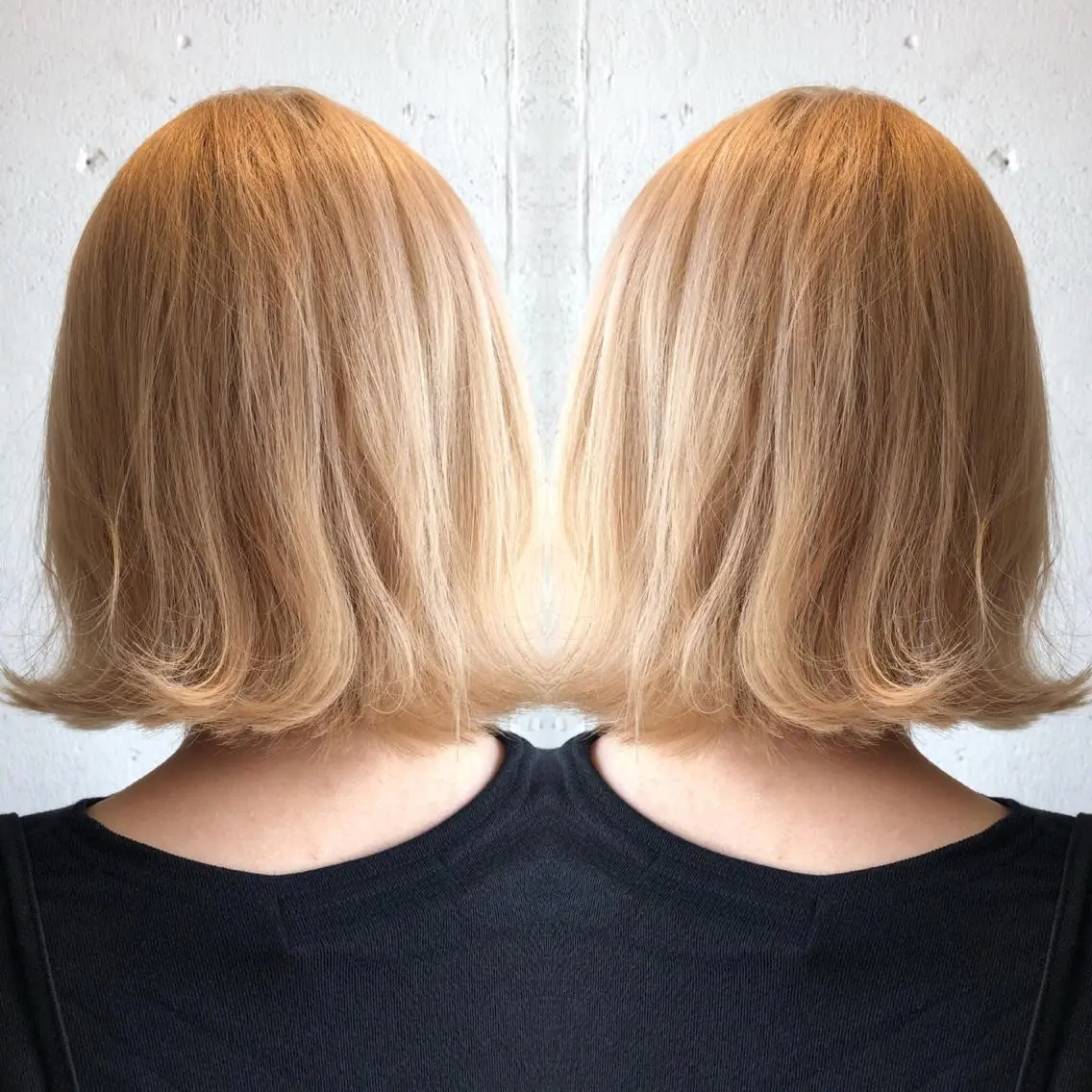 ミディアム 外ハネヘア カット あらき ちさとのヘアスタイル