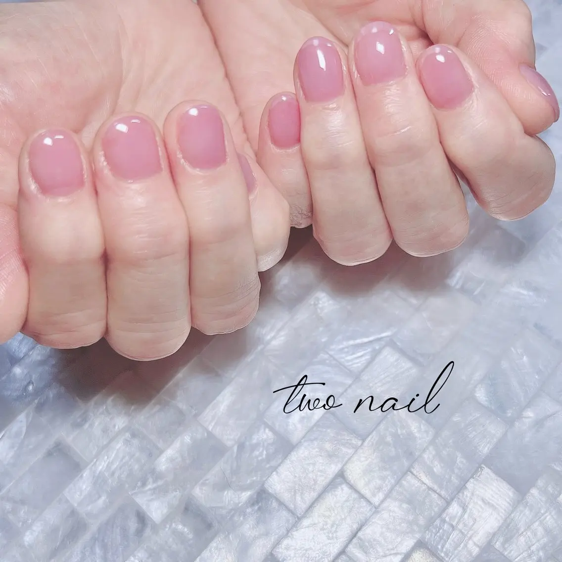 ネイル ネイルチップ ホワイト ハンドネイル two nailのネイルデザイン
