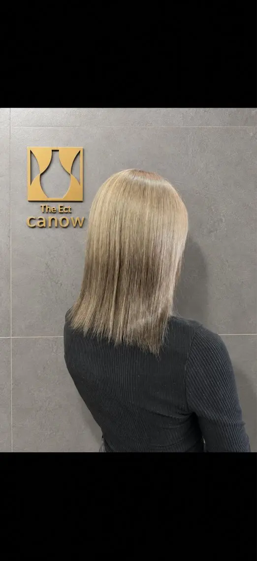 ミディアム 縮毛矯正 中野 光瑠のヘアスタイル