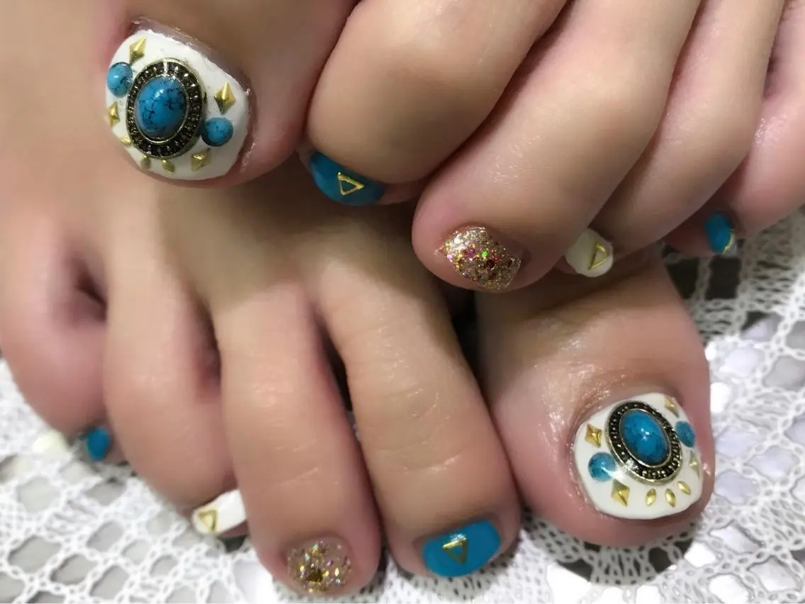 ネイル フットネイル favoris nail🌼のネイルデザイン