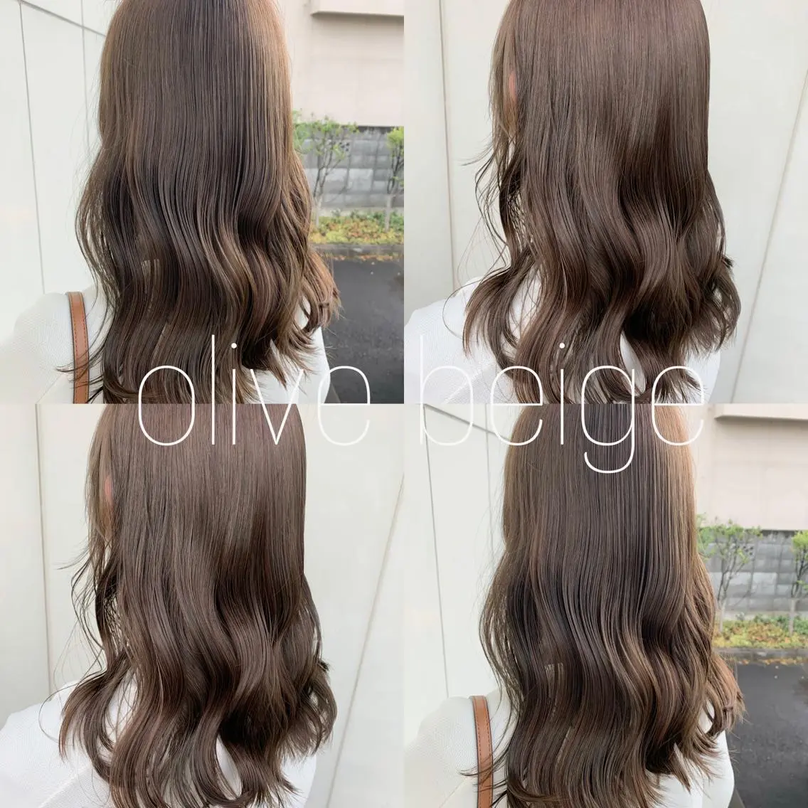 ロング カラー 小澤 志穂のヘアスタイル