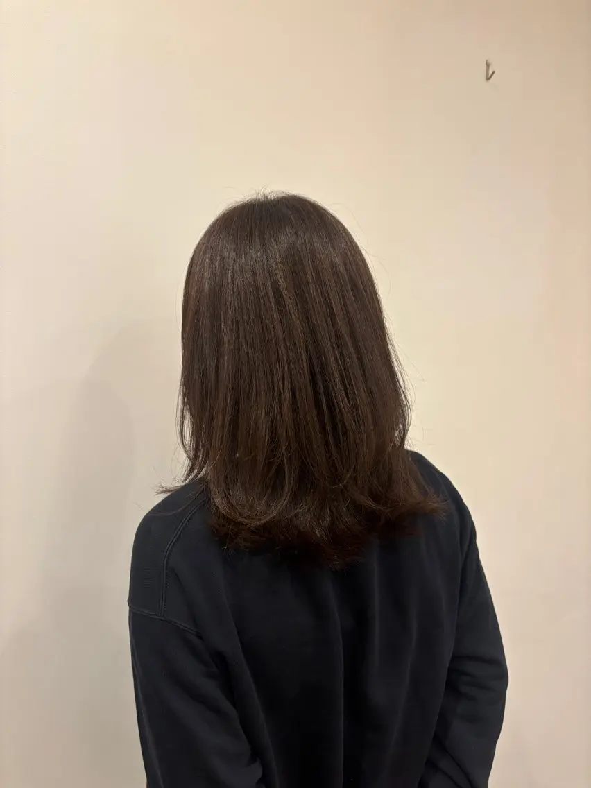 ミディアム ミディアムレイヤー レイヤーカット タカハシ ノドカのヘアスタイル