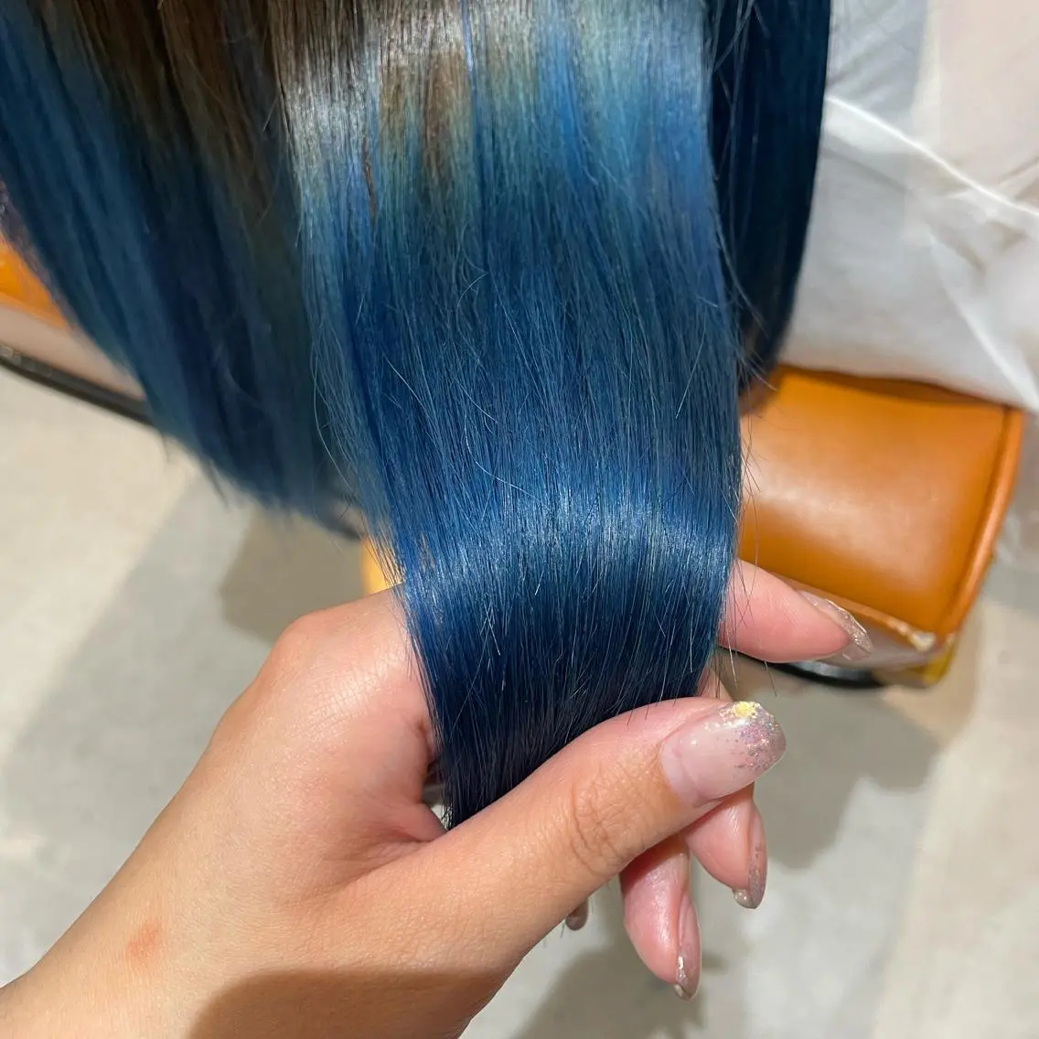 セミロング ヘアカラー 中田 サヤカのヘアスタイル