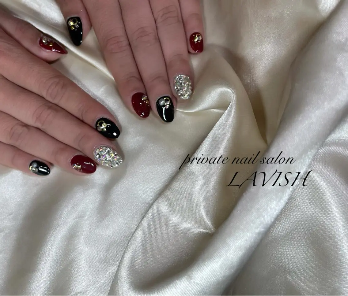 ネイル 氷ネイル・うるうるネイル 韓国ネイル ニュアンスネイル ワンカラーネイル 春ネイル LAVISH 大和店 emi・:*+のネイルデザイン