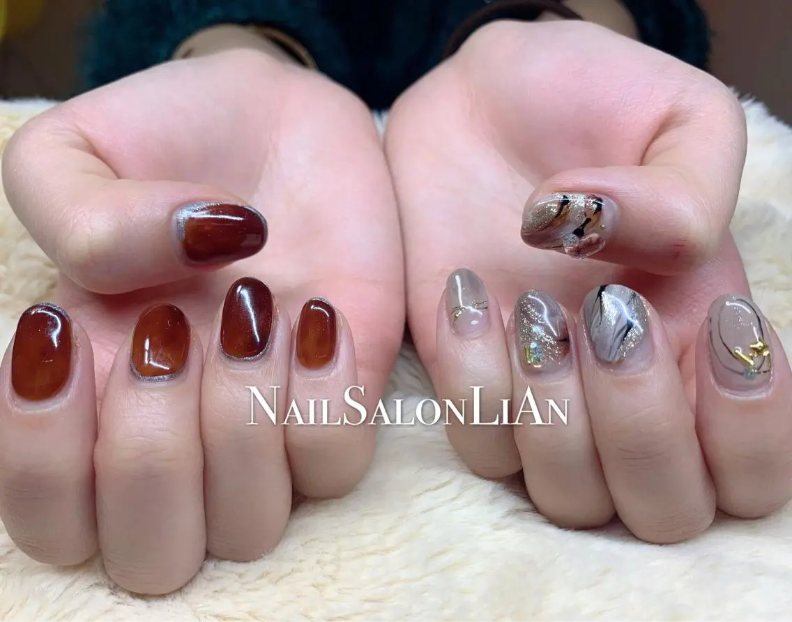 ネイル 持ち込み ハンドネイル NailSalon LiAnのネイルデザイン