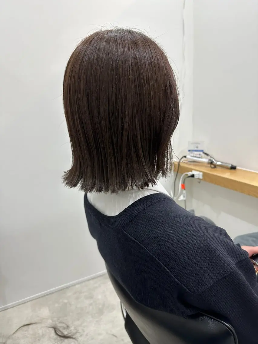 ミディアム カラー カット ヘアカラー レイヤー/ナチュラル 💐nao.のヘアスタイル