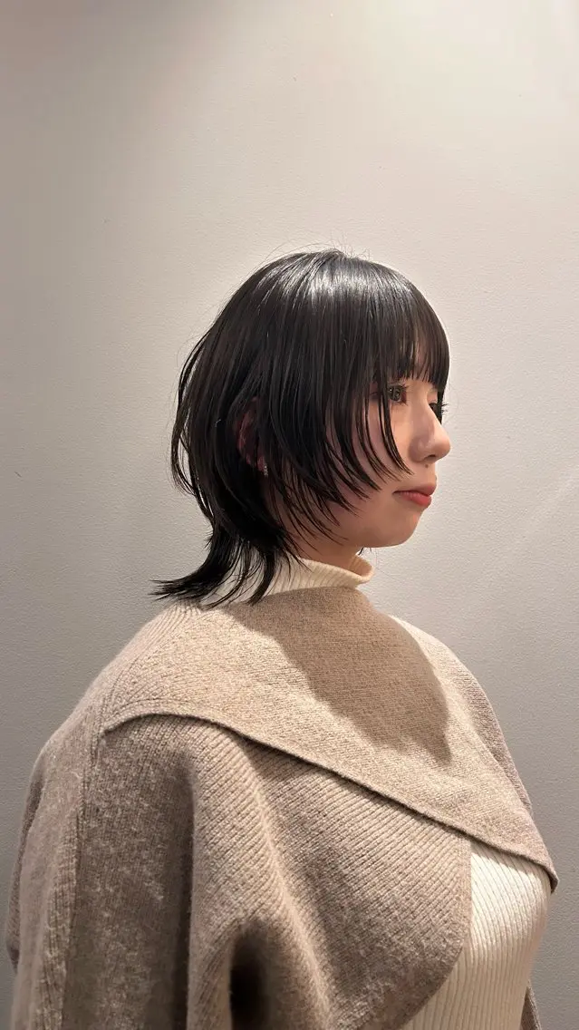 ミディアム ボブレイヤー ミディアムレイヤー ボブ レイヤーカット ウルフカット 🌿ボブ パーマ高橋啓太🌿のヘアスタイル