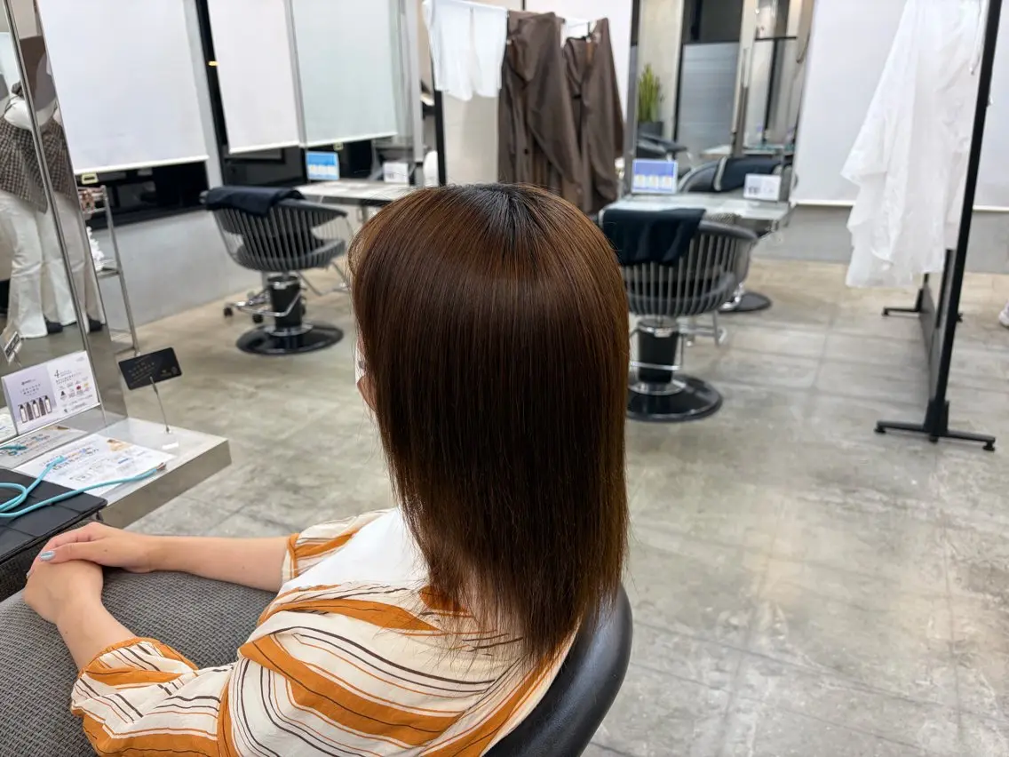 パーマ 縮毛矯正 縮毛矯正/ 豊島怜のヘアスタイル