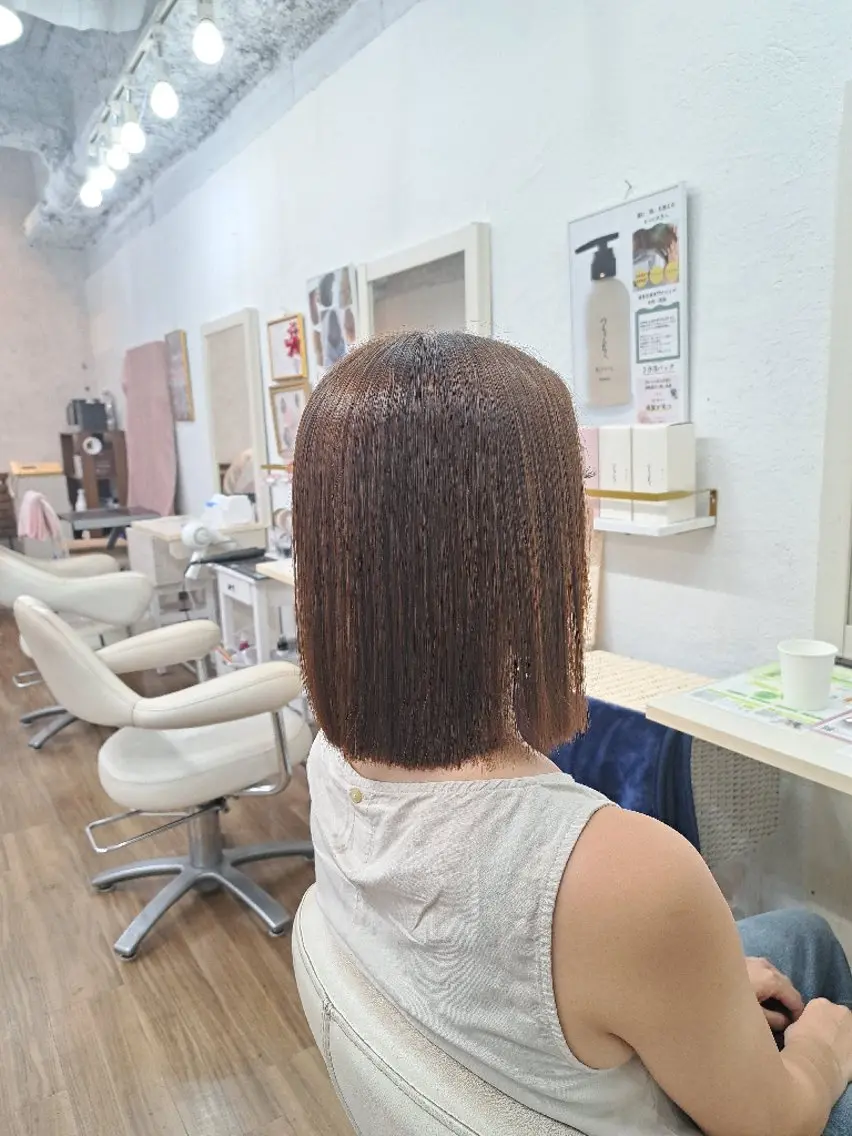 ショート カラー ヘアカラー トリートメント GLOSS心斎橋🌹 はるなのヘアスタイル