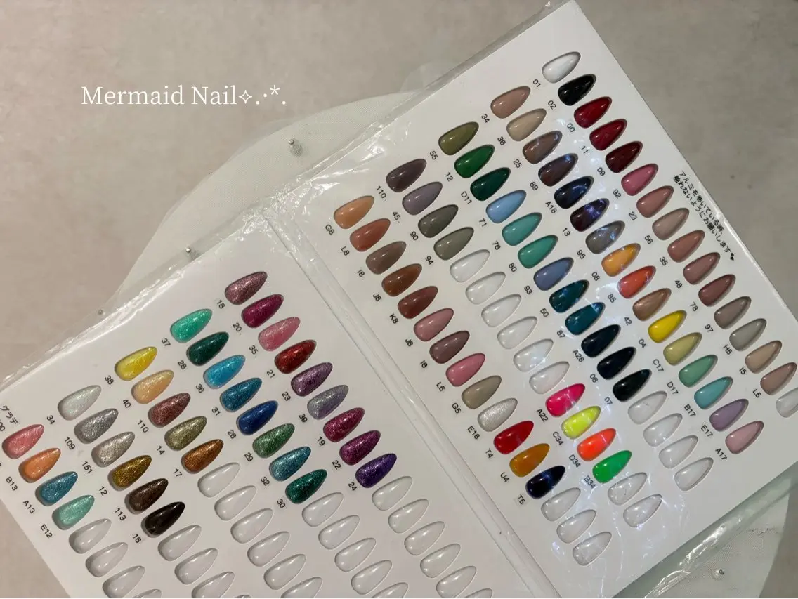 ネイル ジェルネイル ハンドネイル Mermaid Nail♡Akariのネイルデザイン