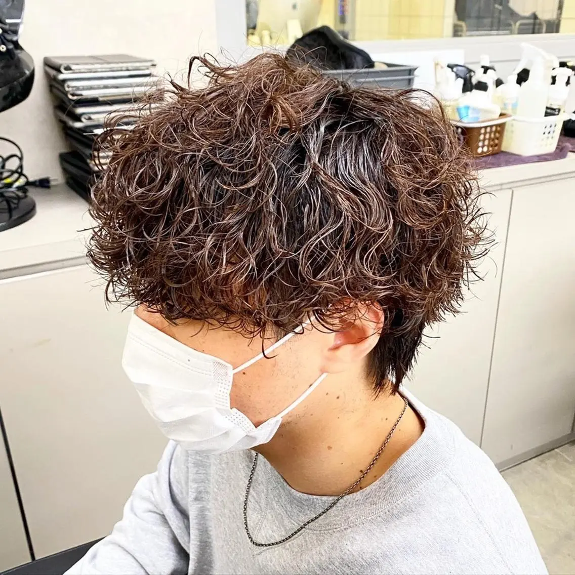 カラー *メンズ専門アカデミ ー🔥BLUCK🏁のヘアスタイル