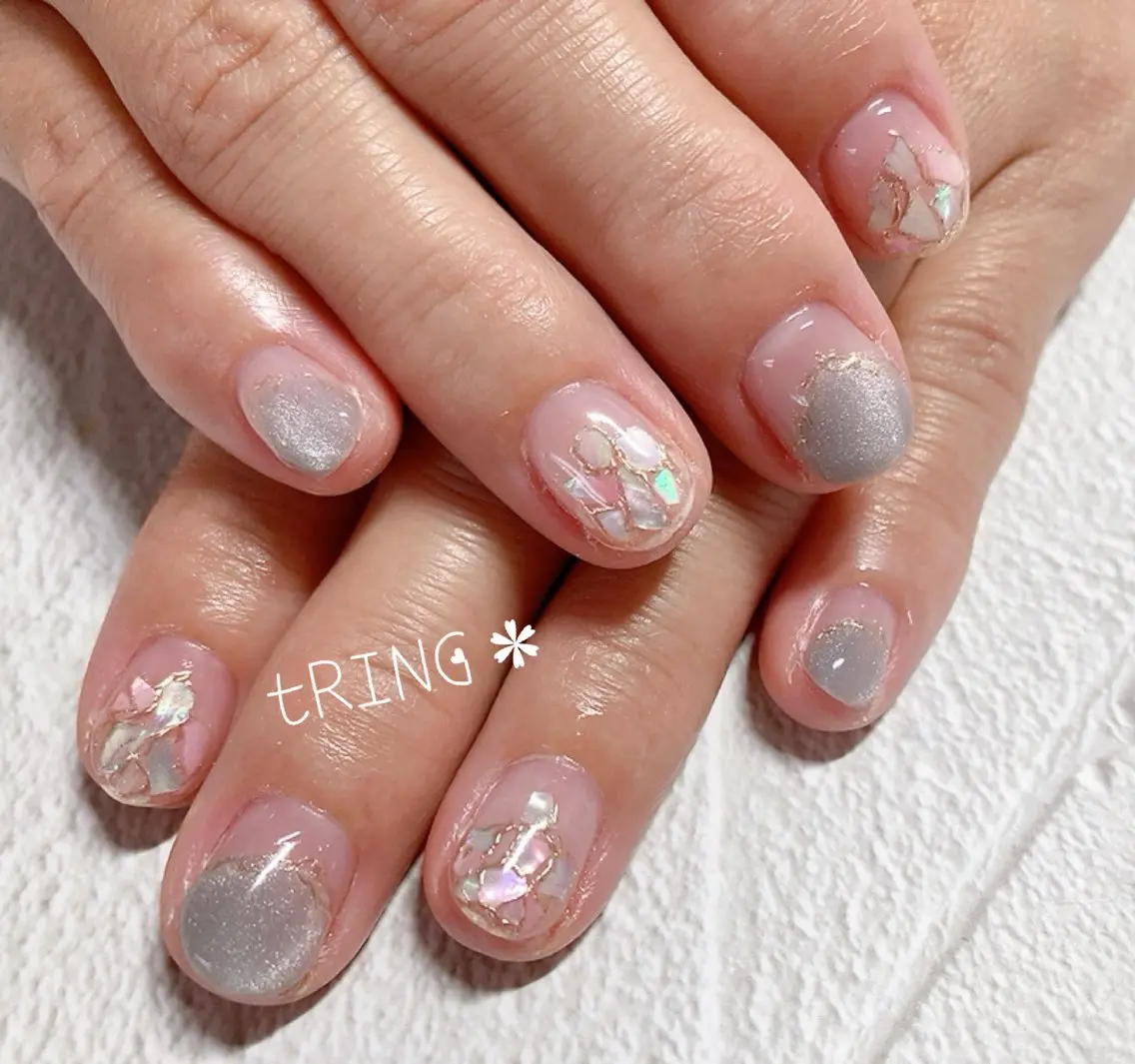 ネイル ハンドネイル tRING＊ しいの木台のネイルデザイン