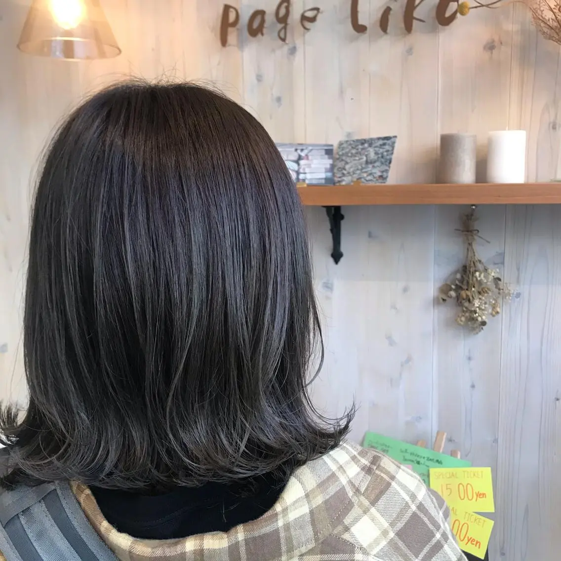 ミディアム カラー グラデーションカラー グレージュ 透明感カラー/ 寺田千雅子のヘアスタイル