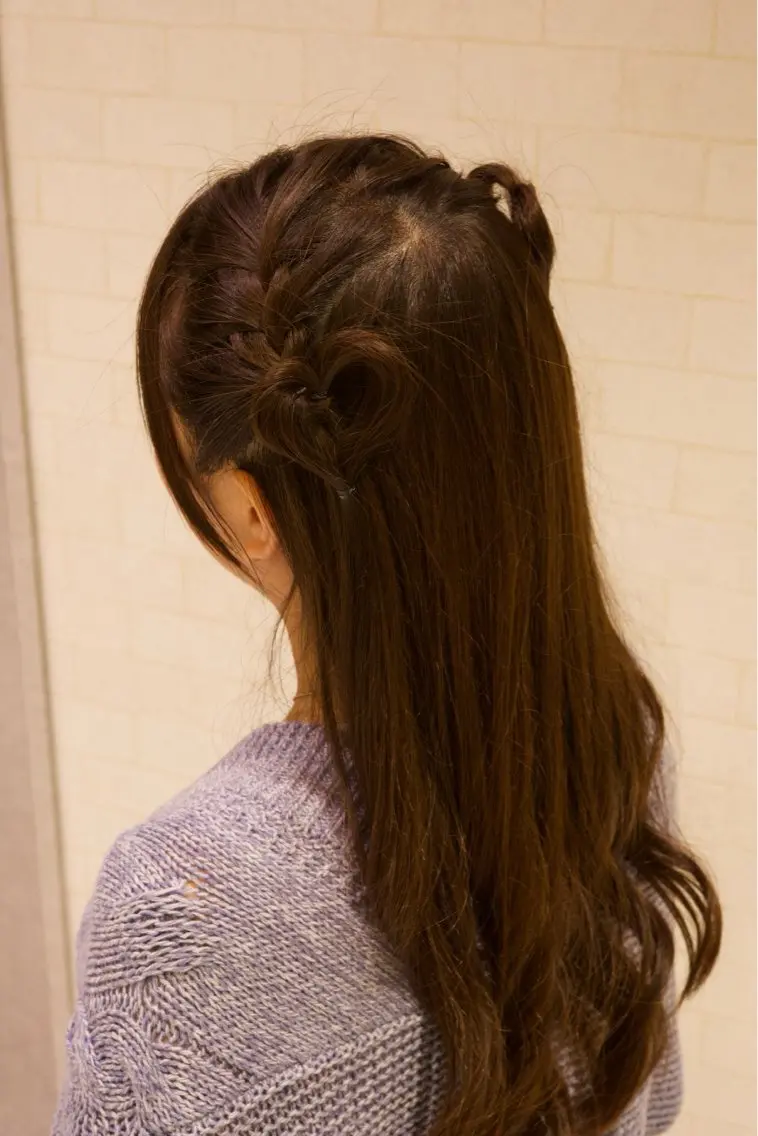 セミロング ヘアアレンジ ヘアセット H. shinkaiのヘアスタイル