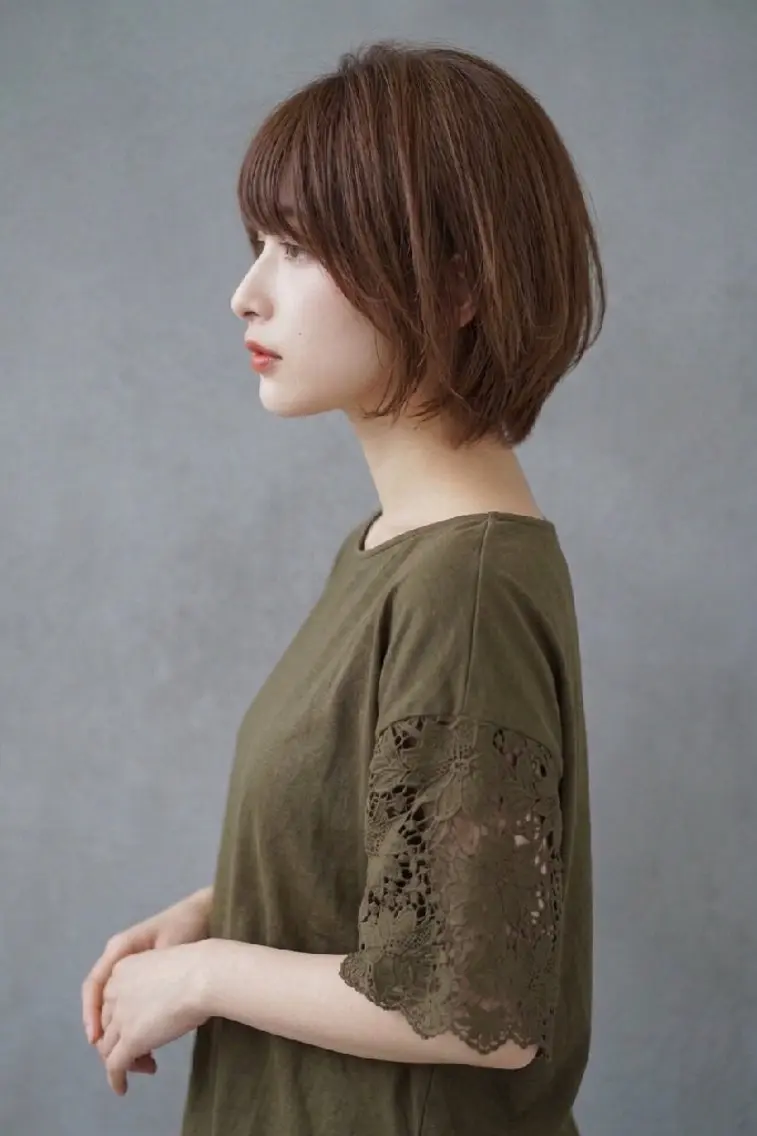 ショート ショートボブ ボブ ショートヘア ショート◎縮毛◎ Mirareee横浜のヘアスタイル