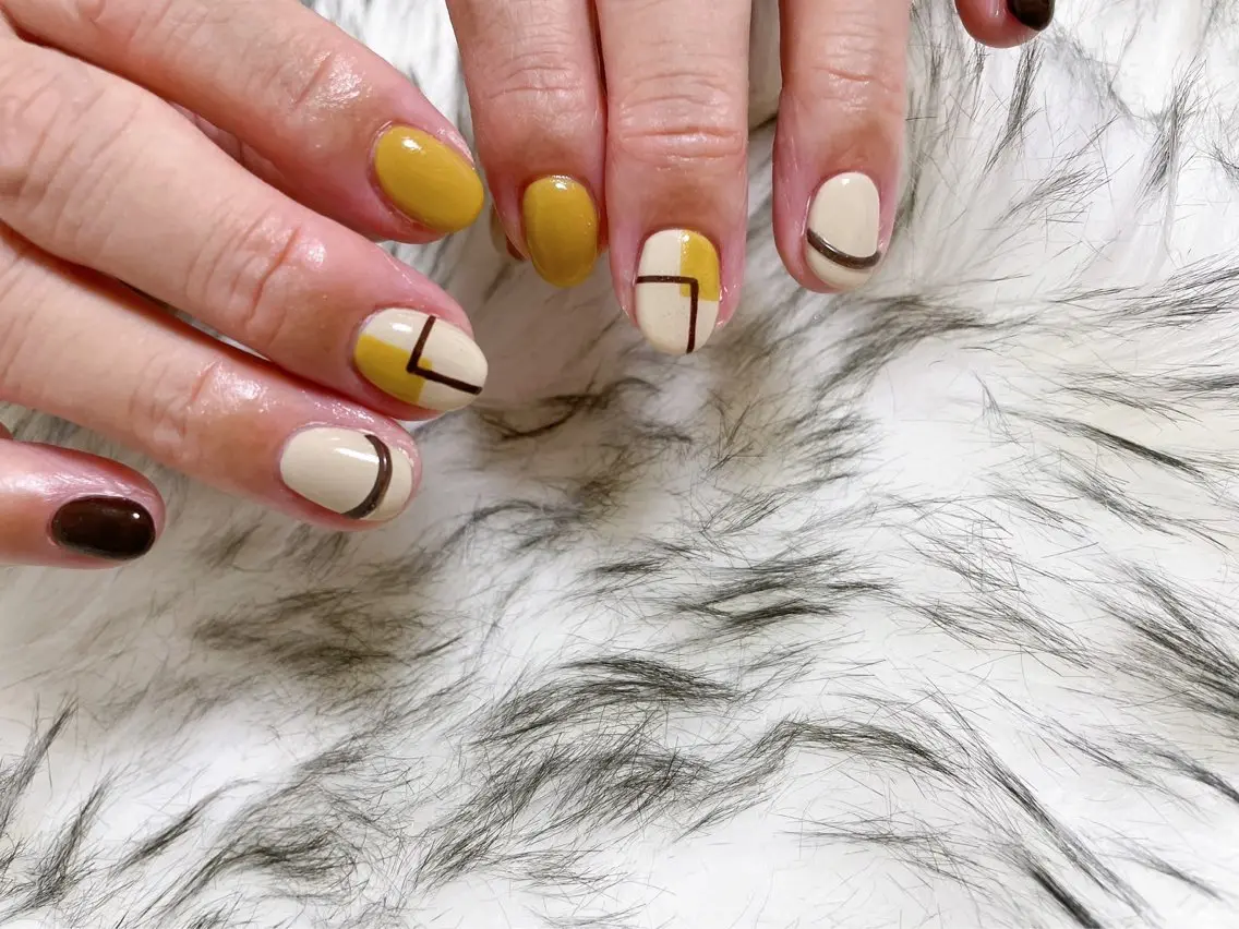 ネイル ジェルネイル 韓国ネイル メンズネイル パラジェル kiki nail たまプラーザのネイルデザイン