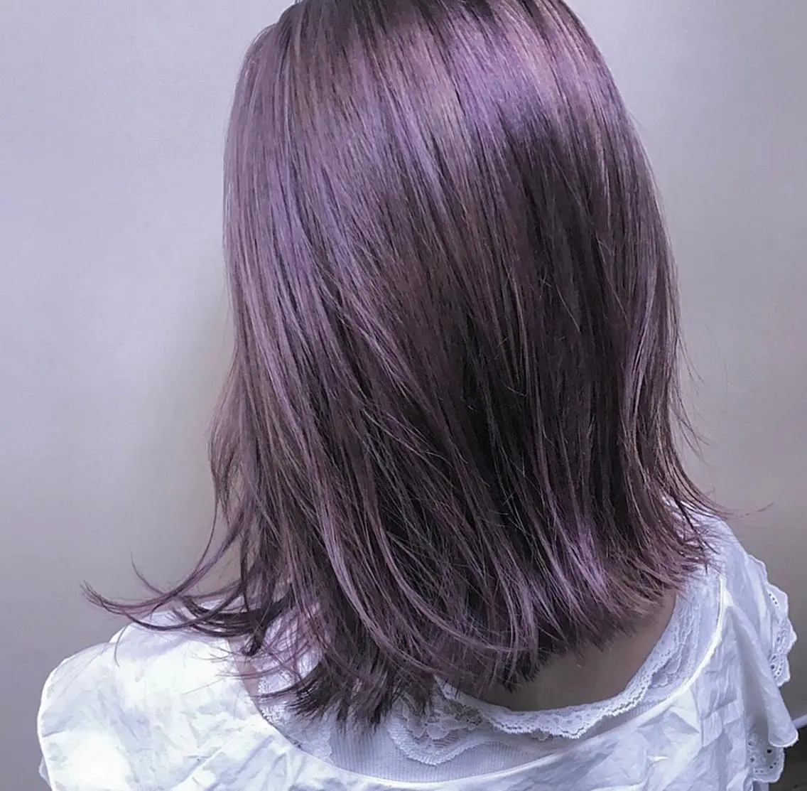 セミロング ヘアカラー 似合わせカットカラー ♡佐藤捺美のヘアスタイル