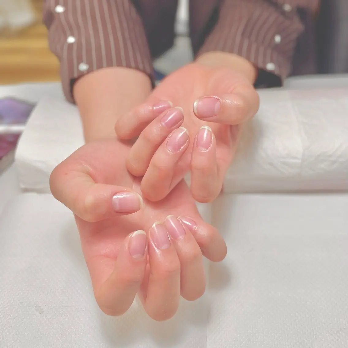 ネイル MAXKELLY正池 白フレンチ募集🕊️のネイルデザイン
