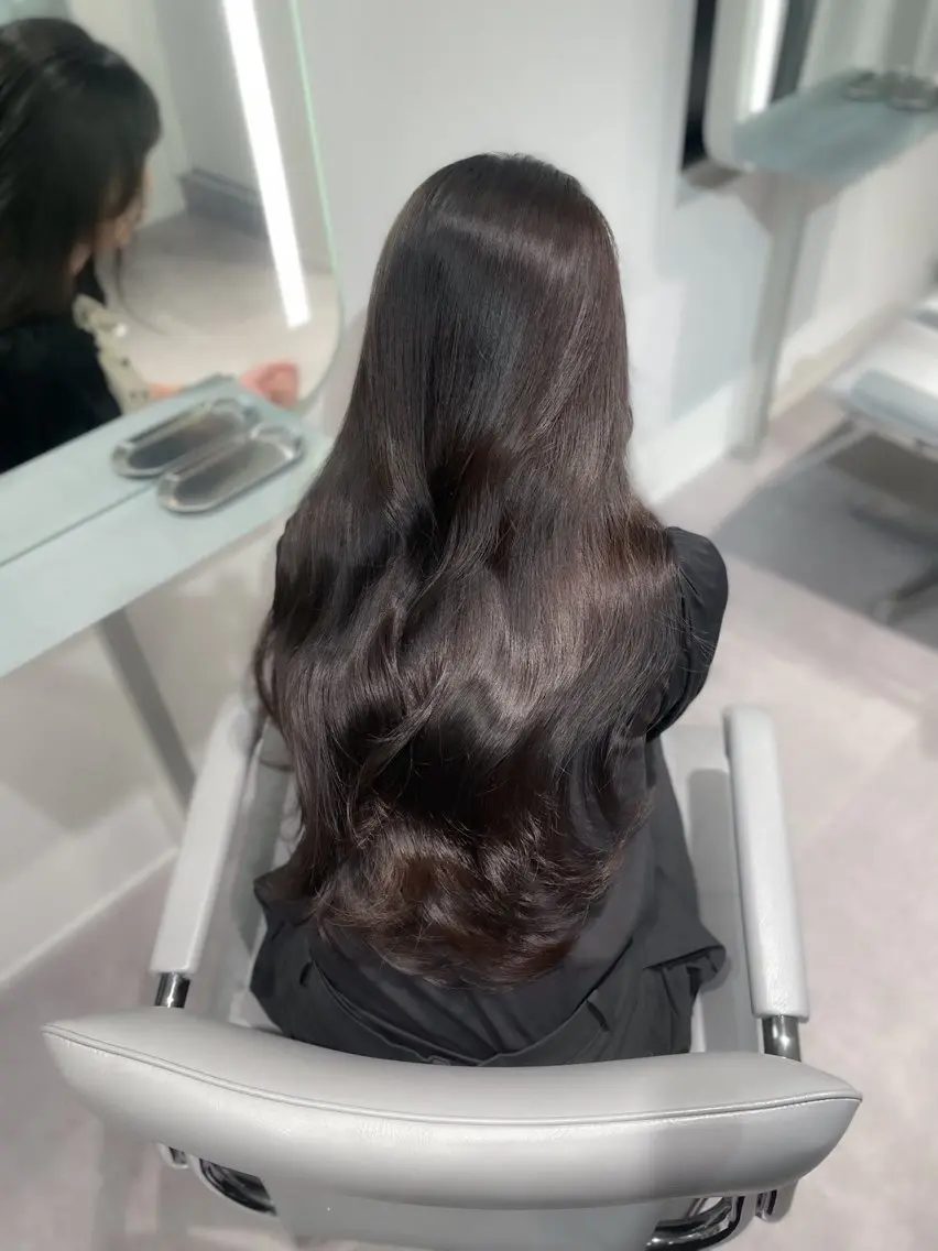 ロング 透明感巻ける縮毛矯正 可愛いStyle杏琉のヘアスタイル