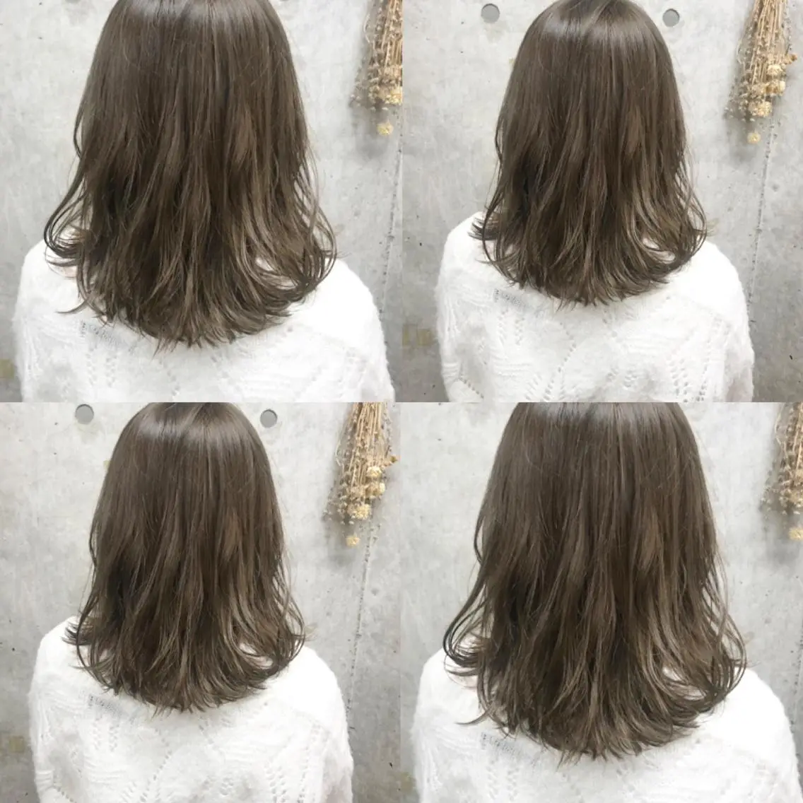 ミディアム カラー ヘアアレンジ アッシュ ベージュカラー Satsuki ✂︎♡のヘアスタイル