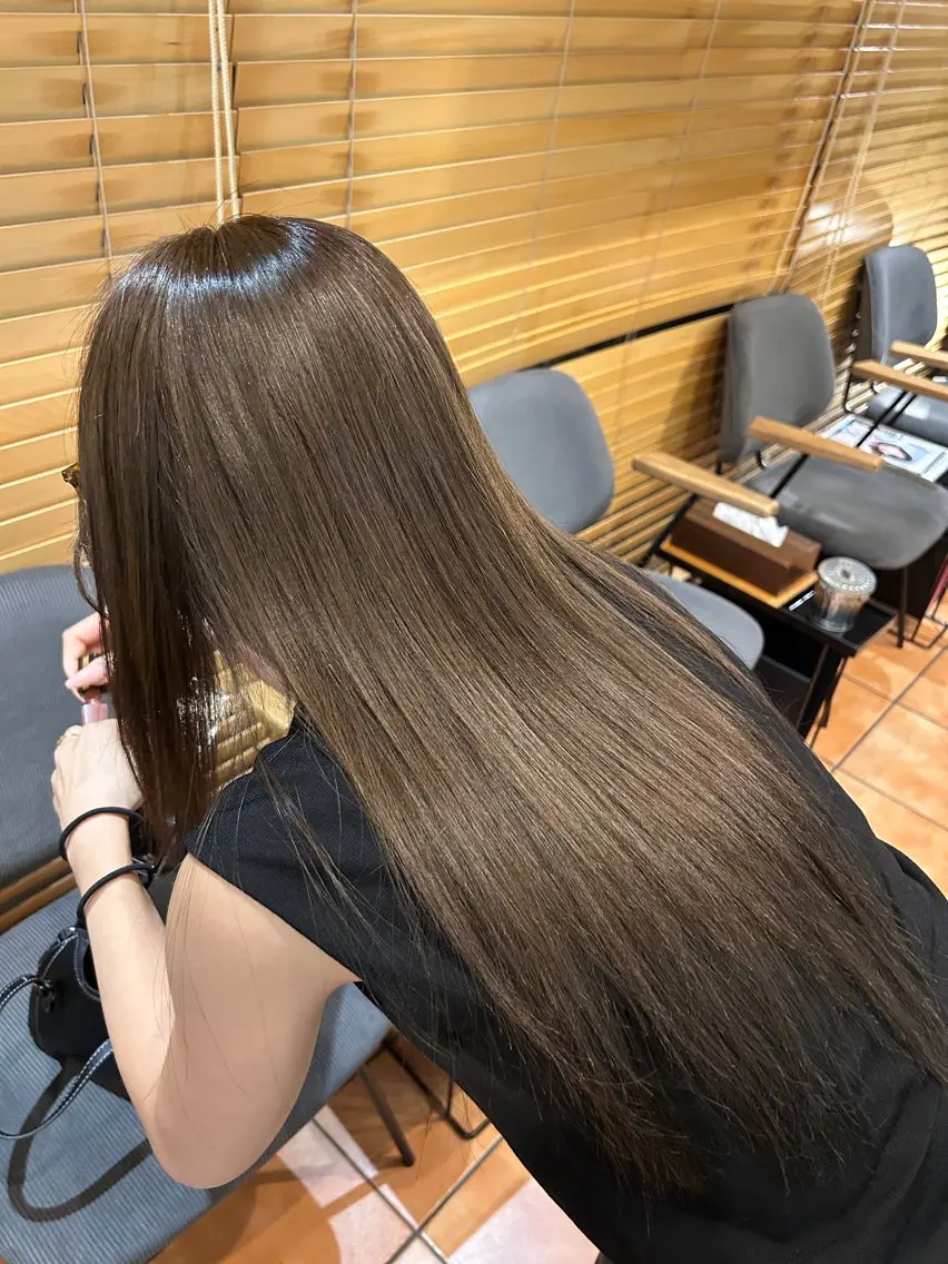 【暖色&透明感カラー🎀】エドルカラー＋カット＋Aujuaトリートメントの写真