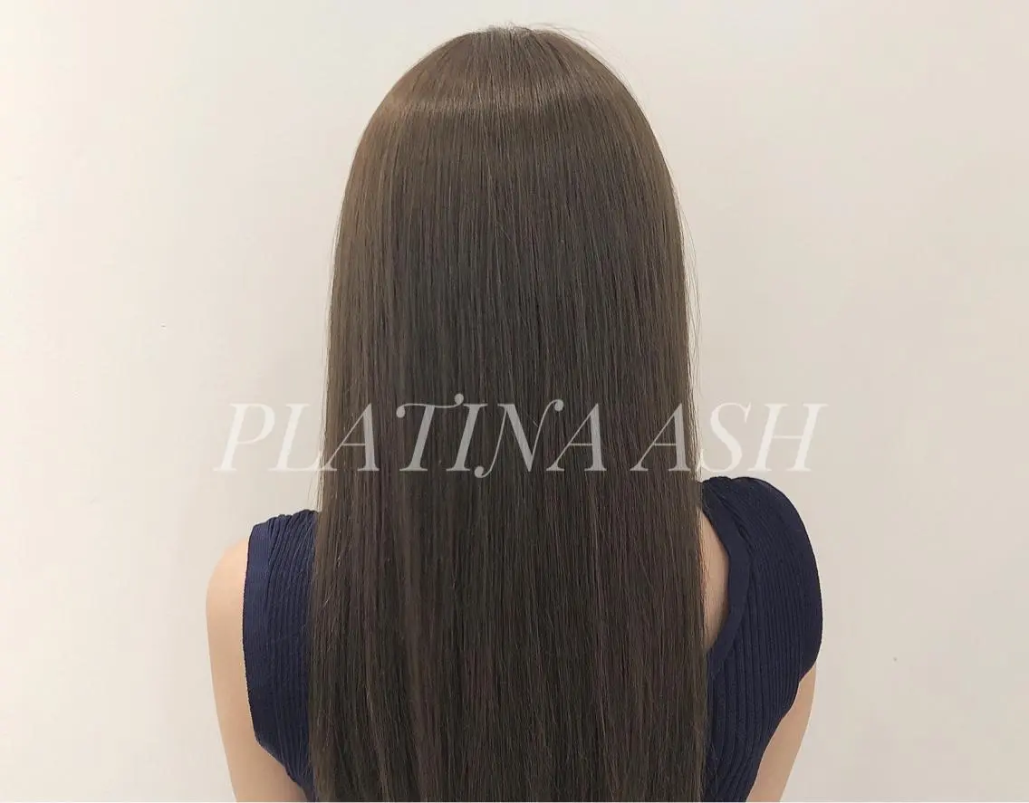 ミディアム カラー ヘアアレンジ ポニーテール アッシュ 透明感カラー オレンジ ✨似合うのその先へ✨ 田中延和のヘアスタイル