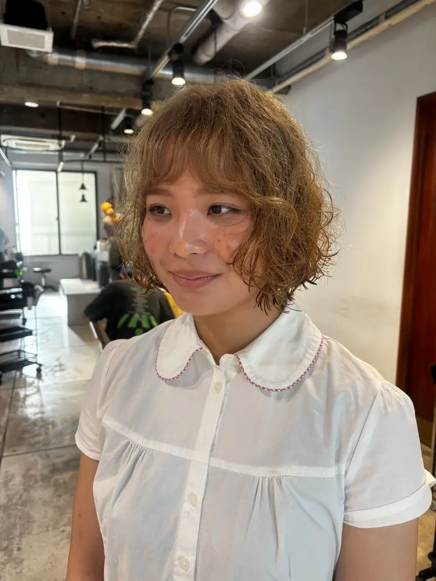 ミディアム ヘアカラー 🎀抜け感ナチュラル 🎵asuna🪽のヘアスタイル