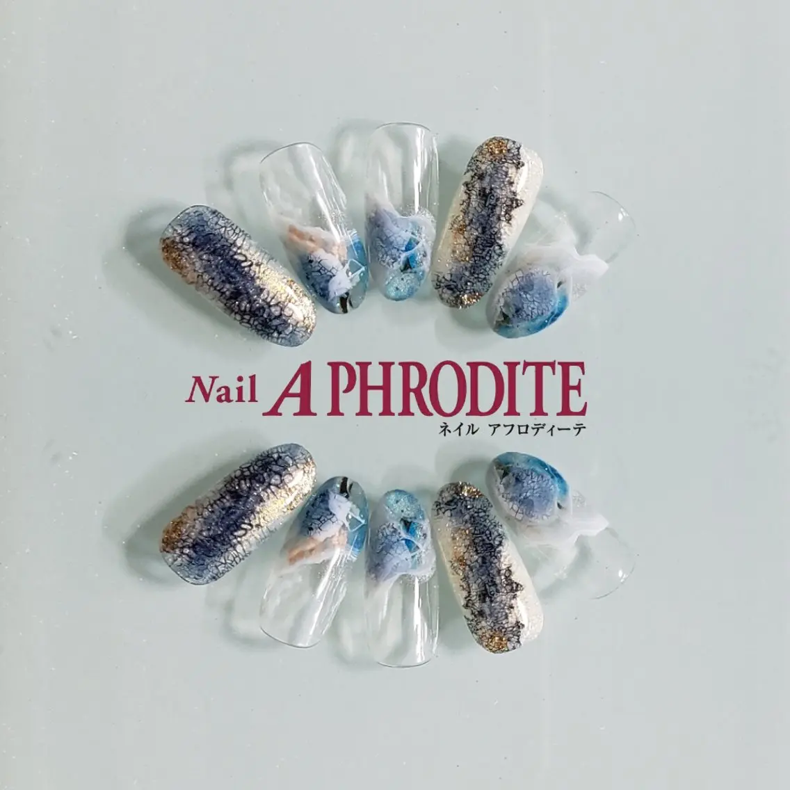 ネイル ジェルネイル ニュアンスネイル スカルプネイル ソフトジェル ネイルチップ ハンドネイル Nail Aphroditeのネイルデザイン
