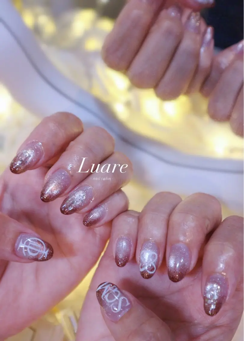 ネイル アートネイル べっ甲ネイル ジェルネイル マグネットネイル 持ち込み ハンドネイル NailSalon Luare 大阪本町のネイルデザイン