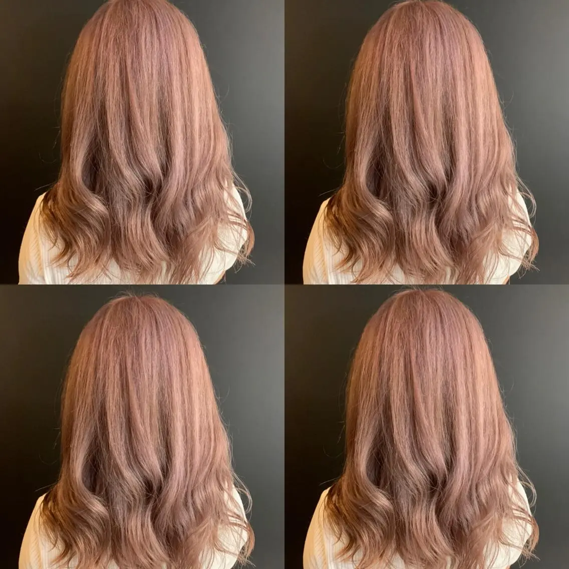 ミディアム カラー ピンクカラー カット ヘアカラー トリートメント ✨レイヤー/髪質改善 /縮毛矯正✨ナカムラのヘアスタイル