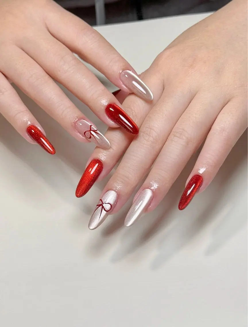 ネイル オーロラネイル 長さ出し フットネイル 韓国ネイル ラメ(グリッター) ハンドネイル 👍thumbs up nail👍のネイルデザイン