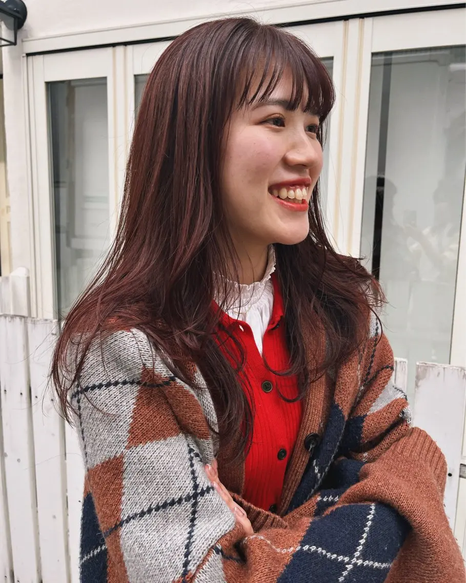 ロング カラー レイヤーカット 🧸メンズカット 🧸conatsuのヘアスタイル