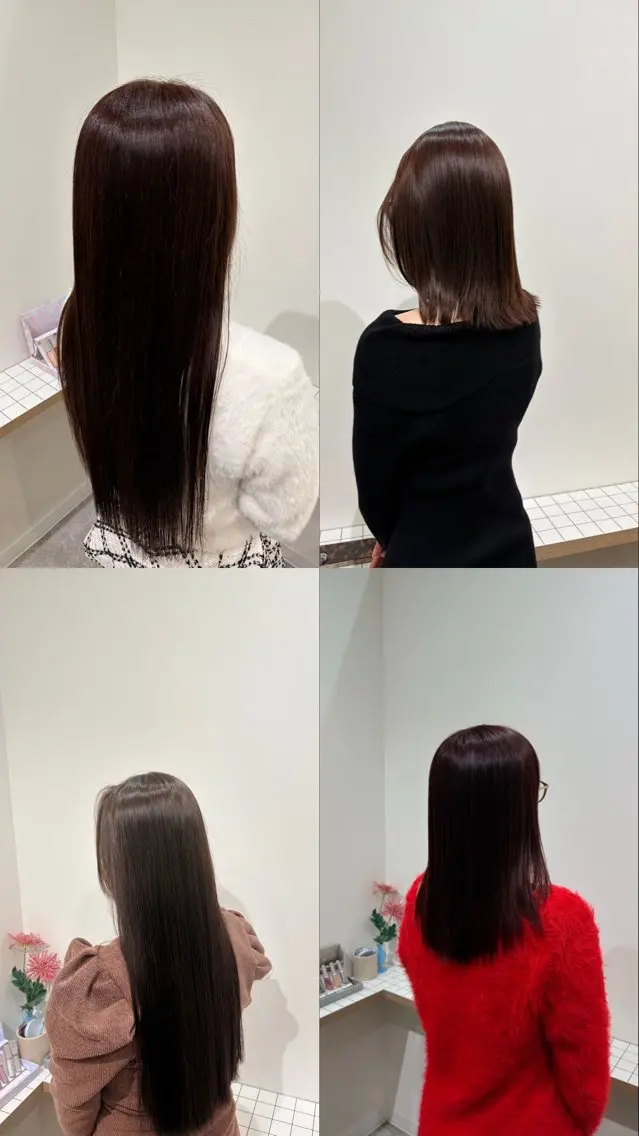 カラー ブリーチ 透明感カラー ブリーチなしカラー ASU/Wカラー /ナチュラルカラーのヘアスタイル
