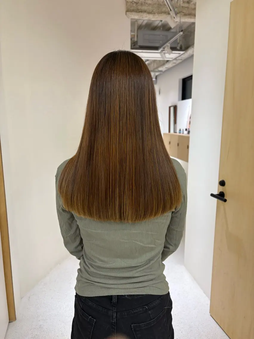 ロング 田中 樹奈のヘアスタイル