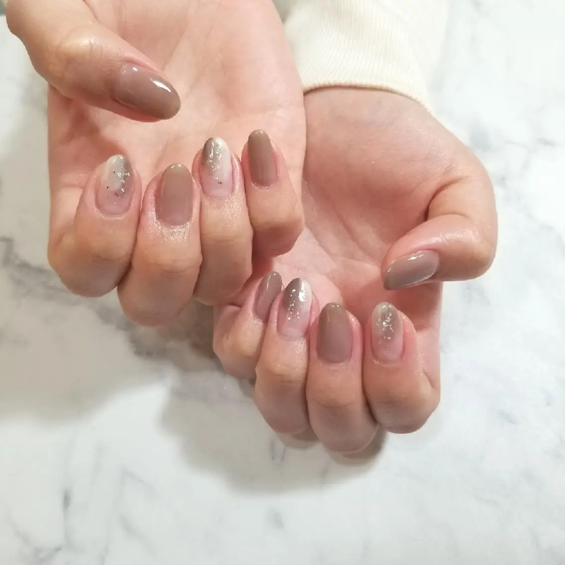 ネイル ニュアンスネイル シンプルネイル ハンドネイル nijiiro🌈 サトウのネイルデザイン
