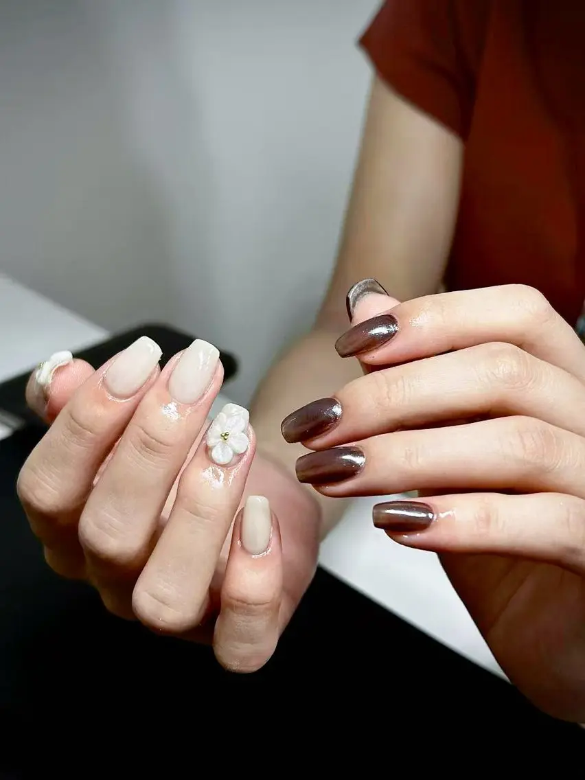 ネイル スカルプネイル シンプルネイル Lu nailsalonのネイルデザイン