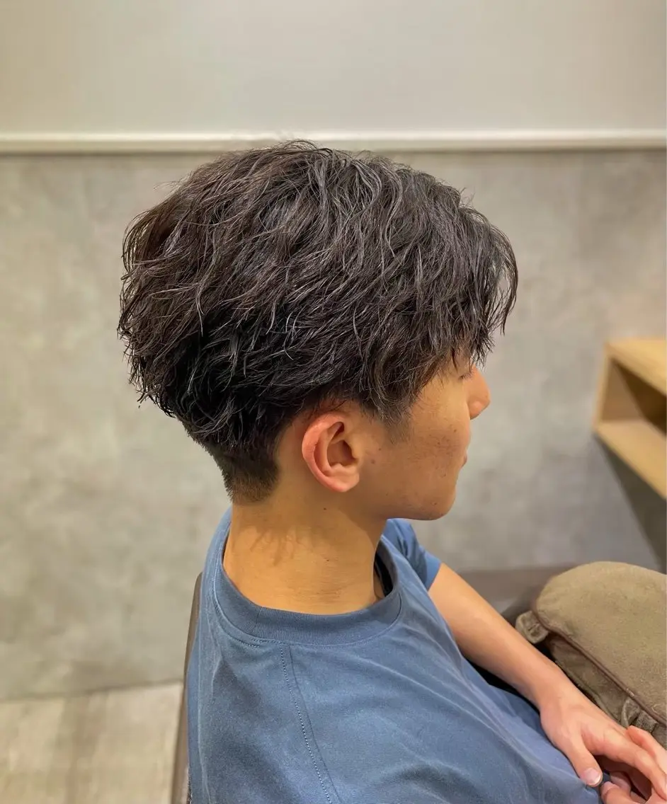 ショート パーマ ROCCAhair 谷山陸のヘアスタイル