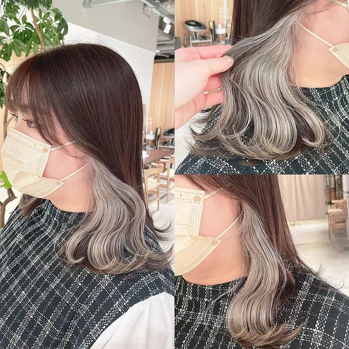 ショート カラー ヘアカラー トリートメント 渋谷:インナーカラー ／🍒エリカ🍒のヘアスタイル
