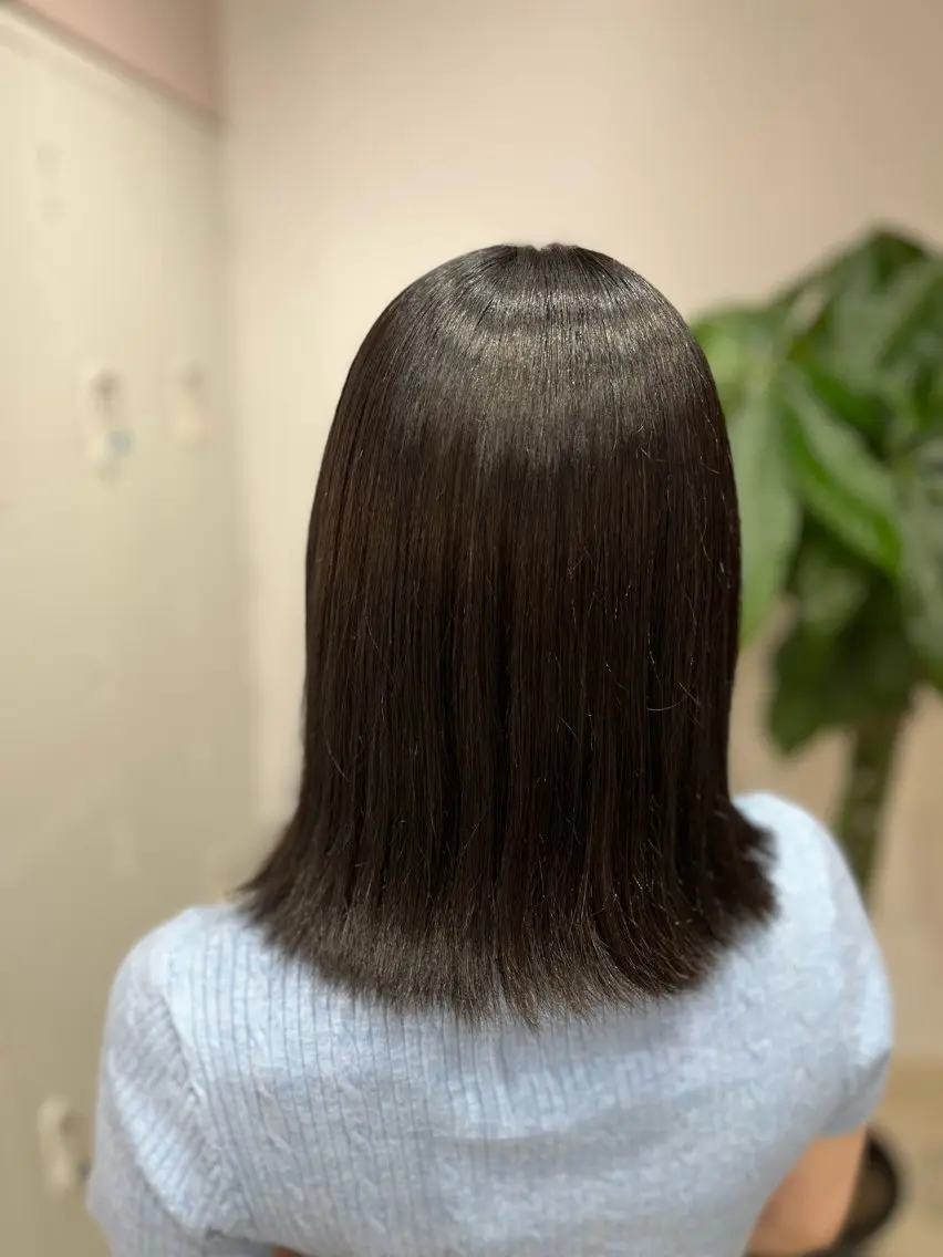 ミディアム カラー グレージュ オリーブグレージュ オリーブグレー カット ヘアカラー トリートメント 🫧ぷる艶カラー🫧 Yuubi🦩のヘアスタイル