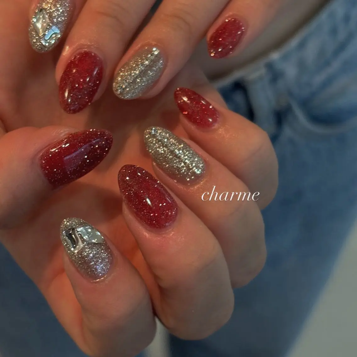 ネイル 持ち込み ハンドネイル charme nailのネイルデザイン
